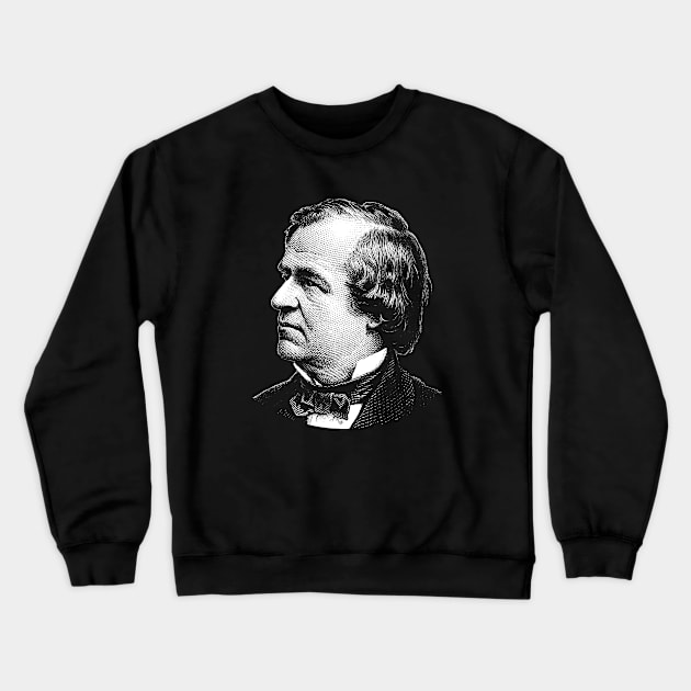 President Andrew Johnson Graphic Crewneck Sweatshirt by warishellstore